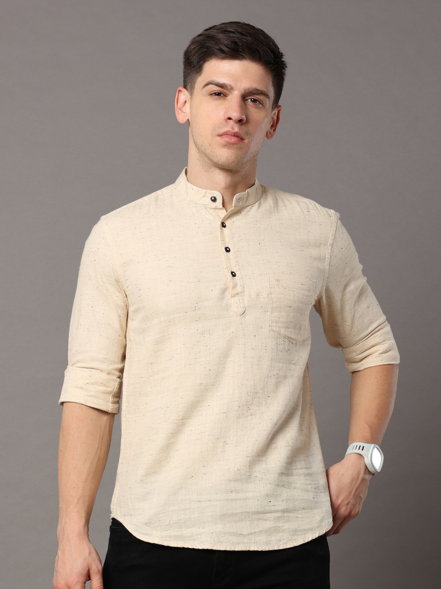 Doha Fawn Short Kurta