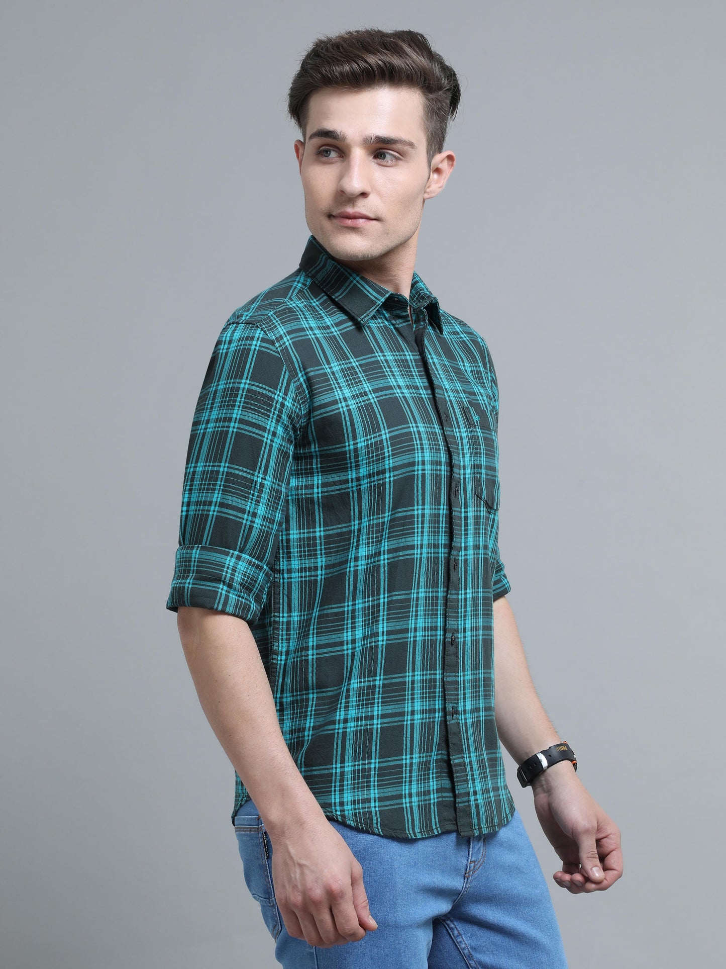 Spring DK Green Check Shirt