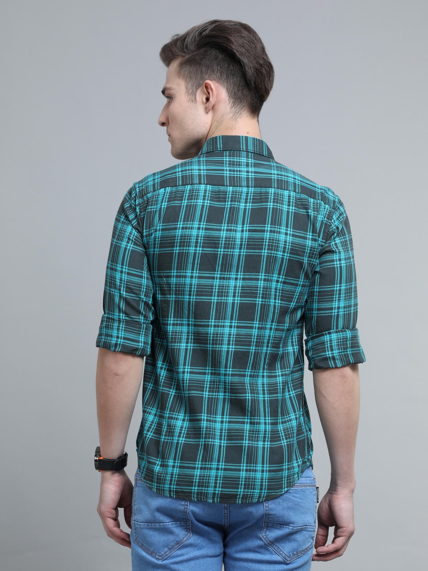 Spring DK Green Check Shirt