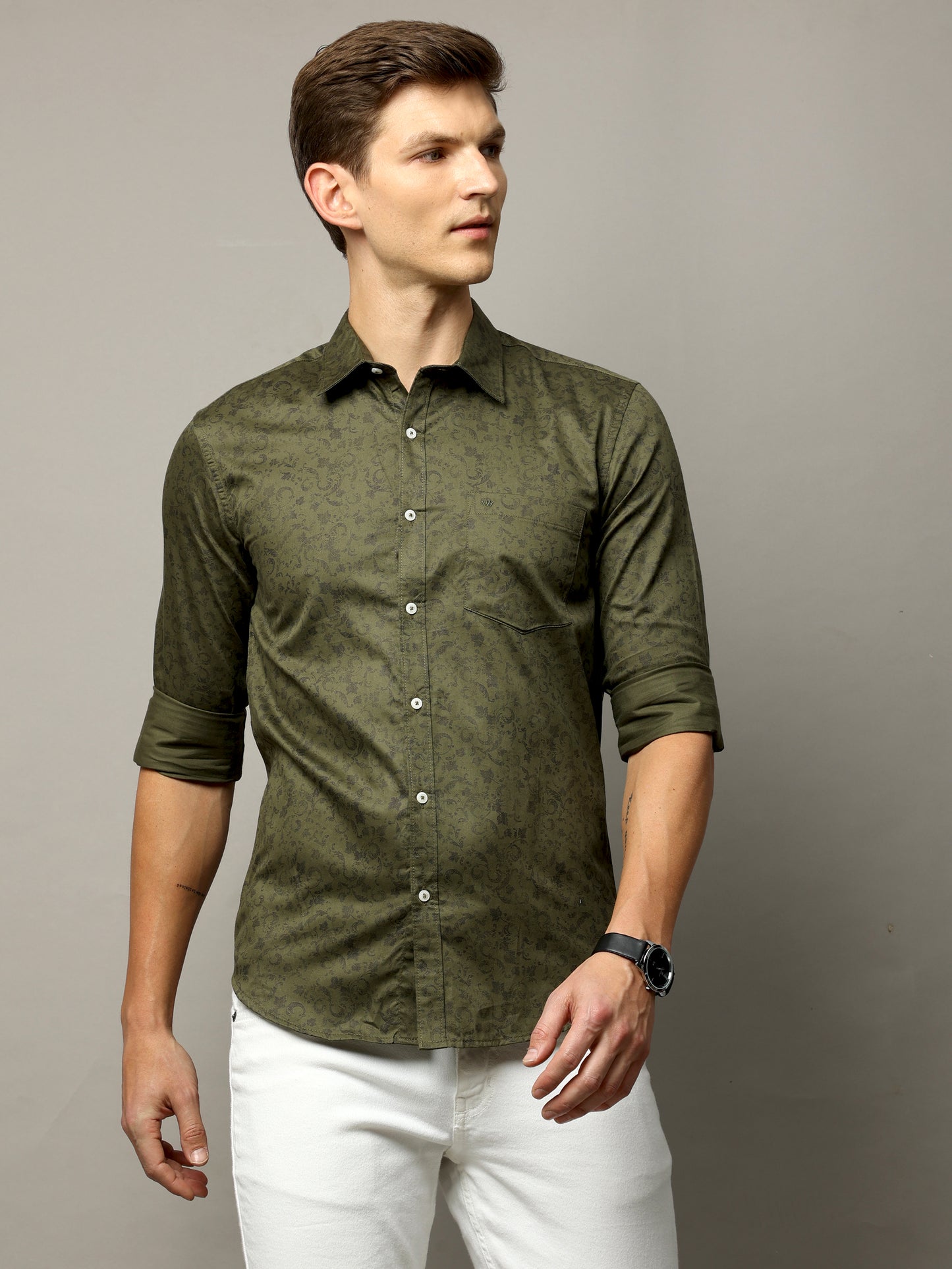 Hail Olive Printed Shirt