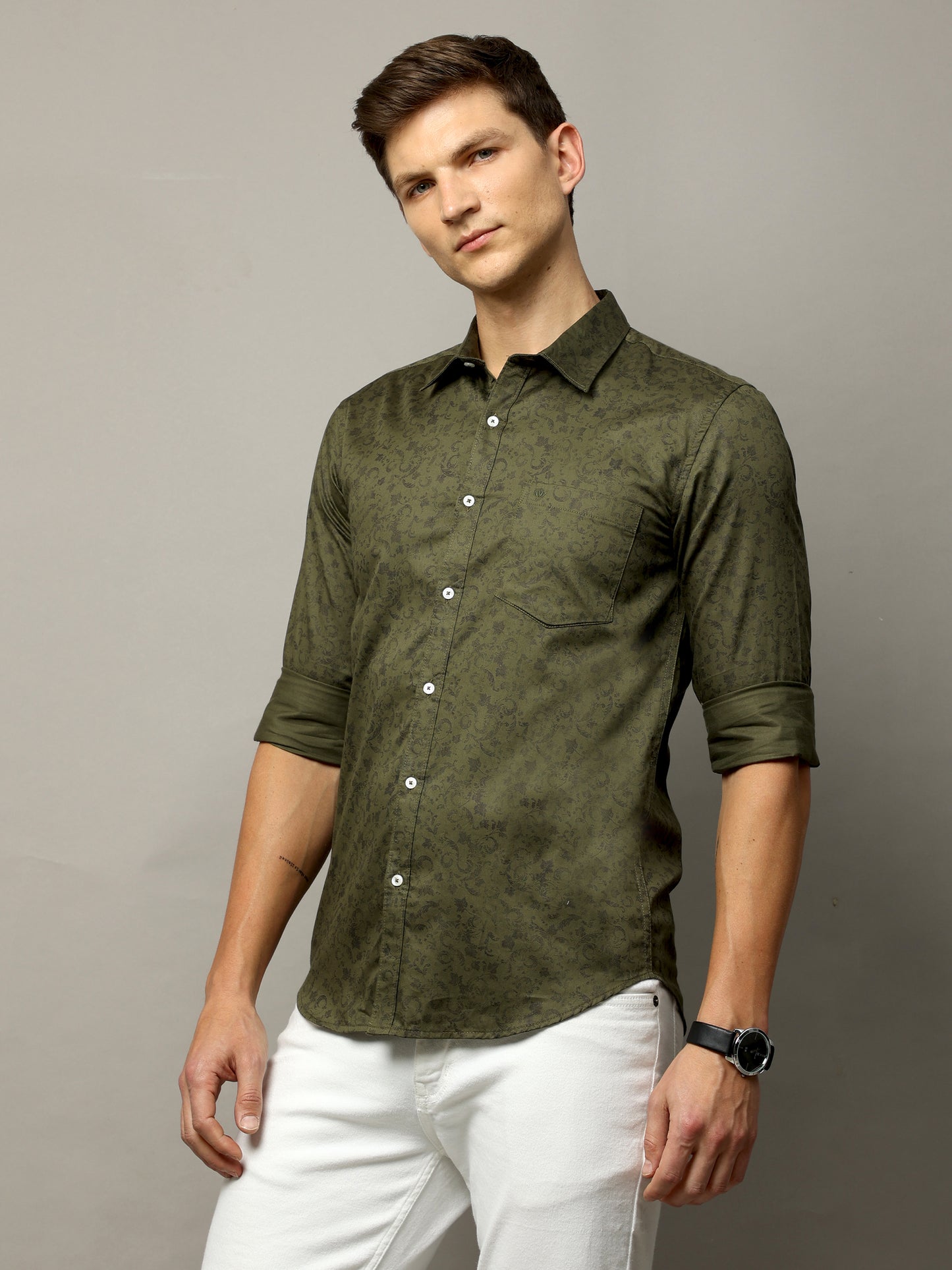 Hail Olive Printed Shirt