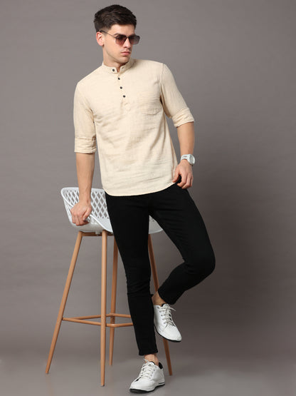 Doha Fawn Short Kurta