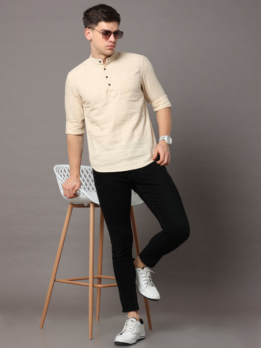 Doha Fawn Short Kurta